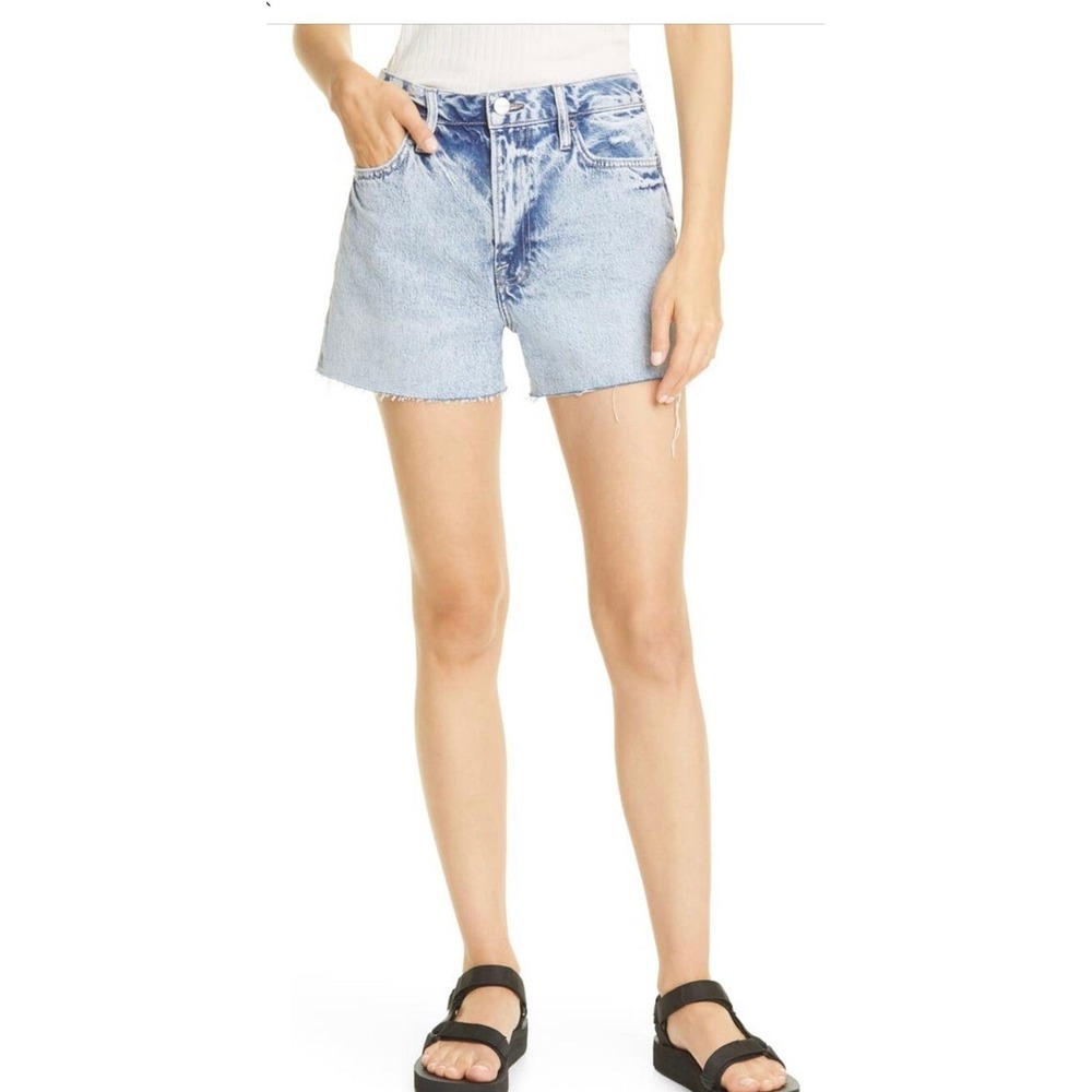 FRAME Le Simone Fray Hem Denim Cutoff Shorts Size 31 Women Shorts A005730